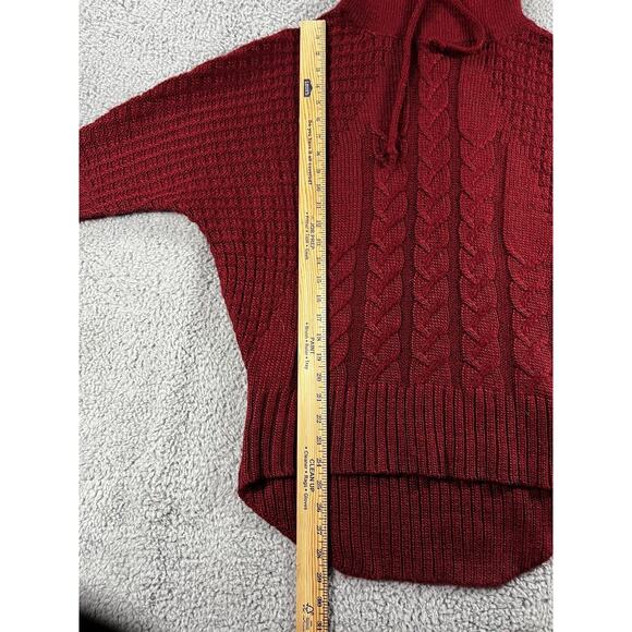 Ruby Mood Sweater Women Large Wool Blend Cable Knit Cowl Neck - Picture 4 of 8